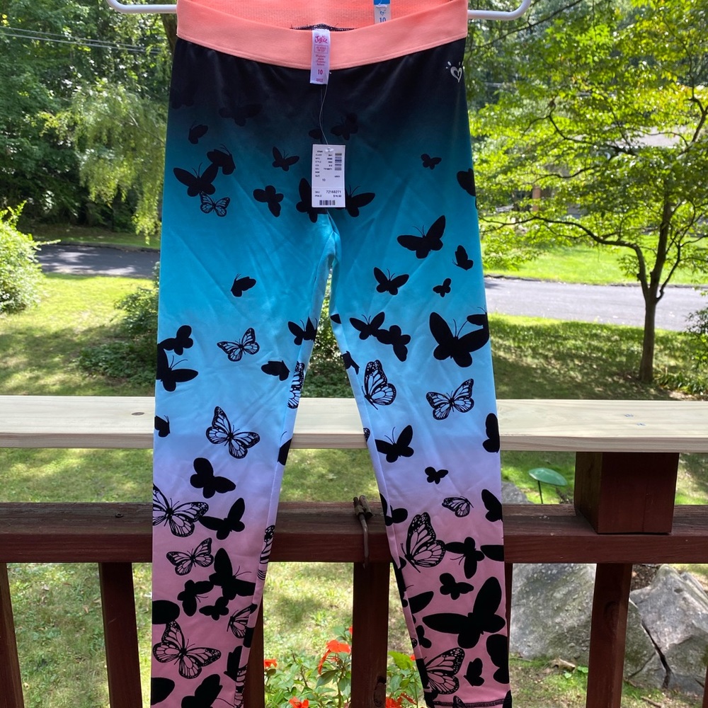 Girls butterfly leggings